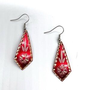 Hand made Cooper Dangle Earrings